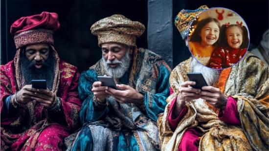 videollamada con los Reyes Magos
