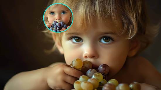 Los pediatras recuerdan los riesgos de que los niños pequeños tomen uvas