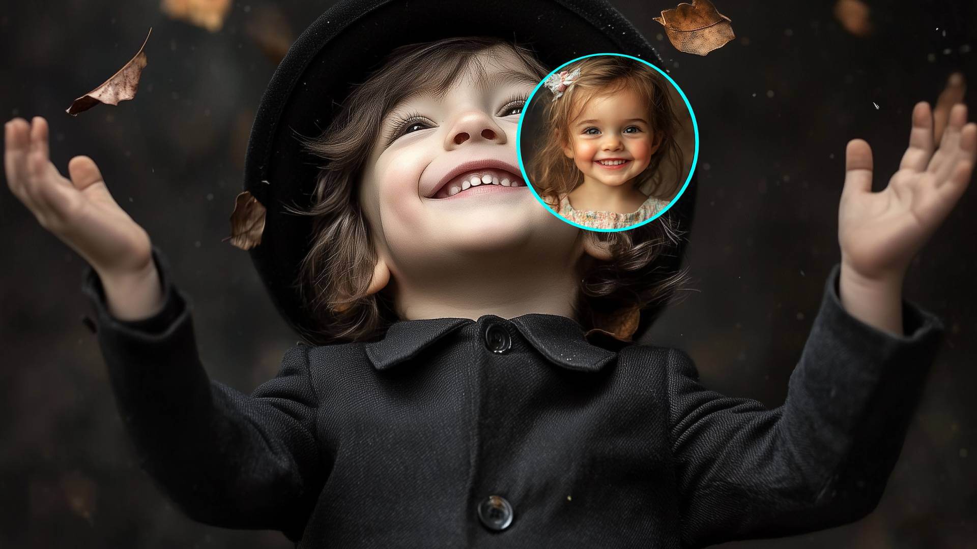 Un niño vestido como si fuera más mayor