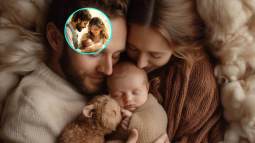 Una familia con su hijo recién nacido