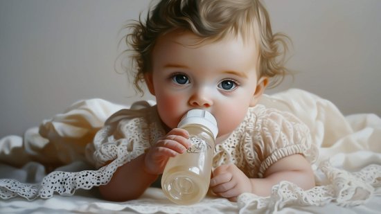 Una niña pequeña con tu bebé