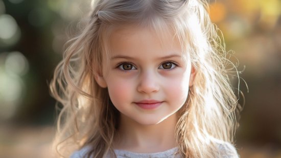 Una niña rubia