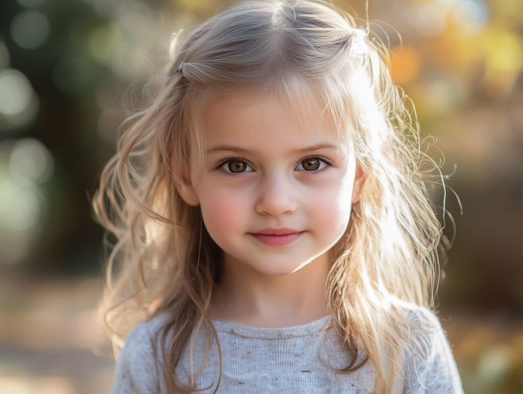 Una niña rubia