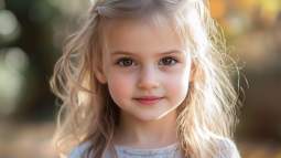Una niña rubia