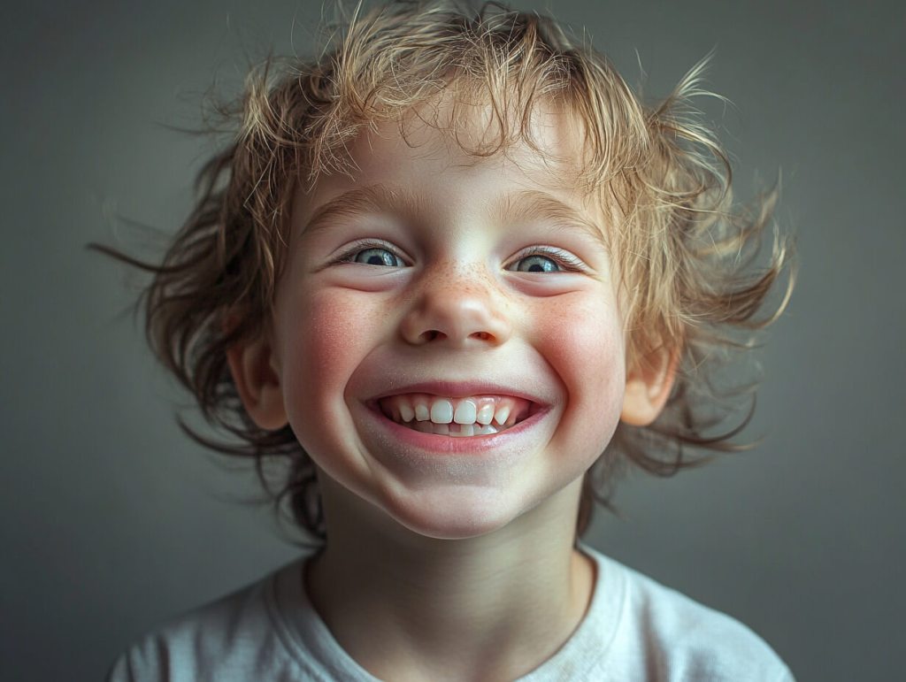 Retrato de un niño sonriente
