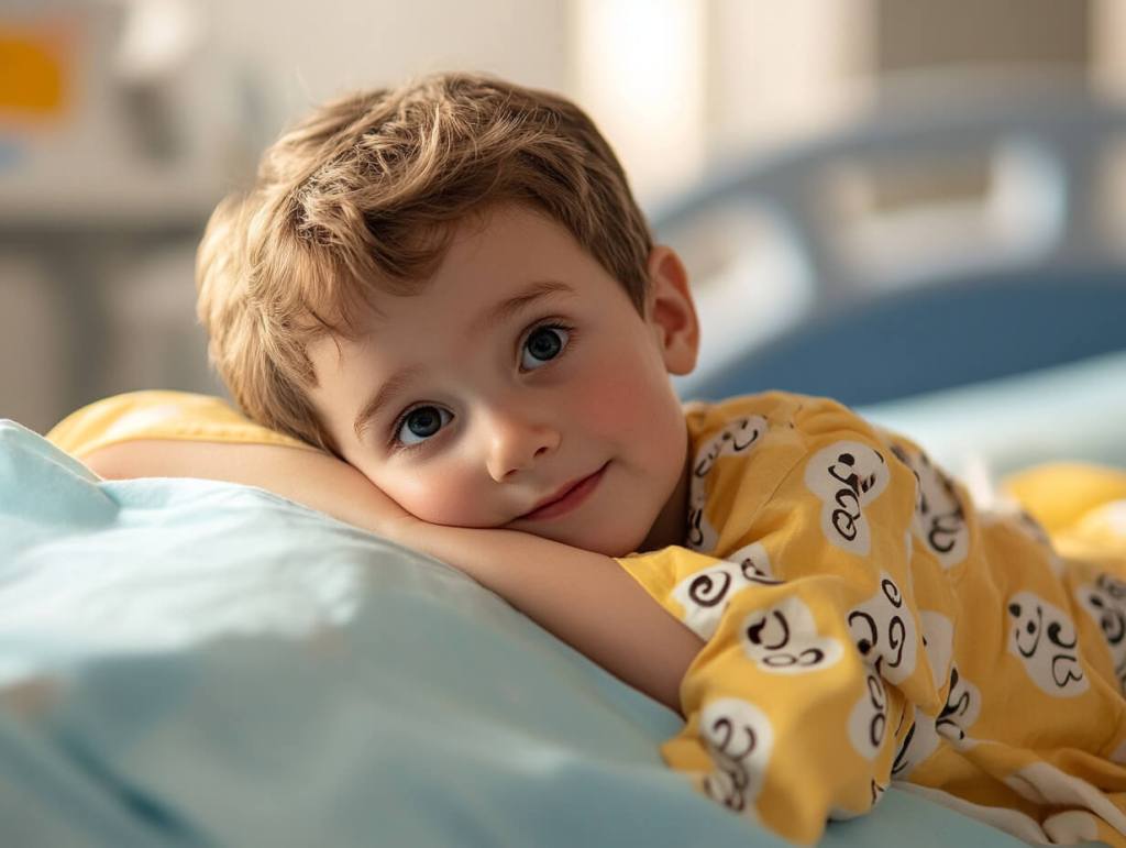 Un niño, en el hospital