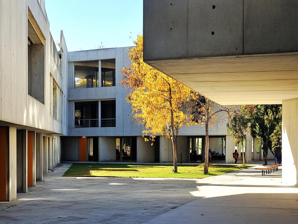 Imagen de un colegio moderno vacío
