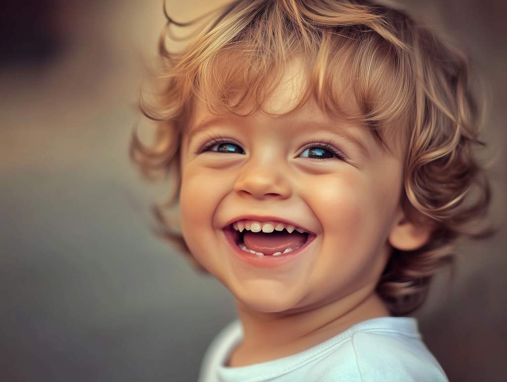 Retrato de un niño sonriente