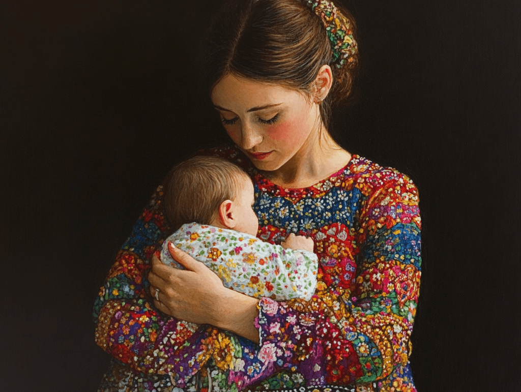 Madre e hija, abrazadas