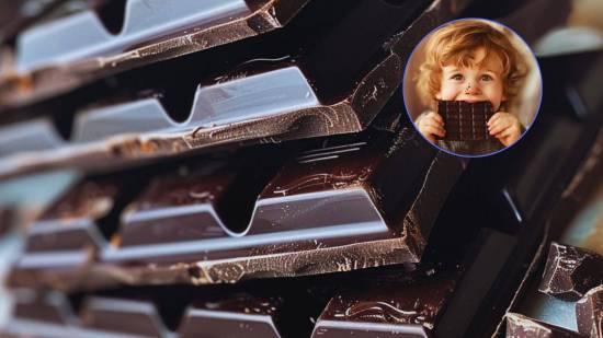 chocolate negro en el embarazo y la infancia