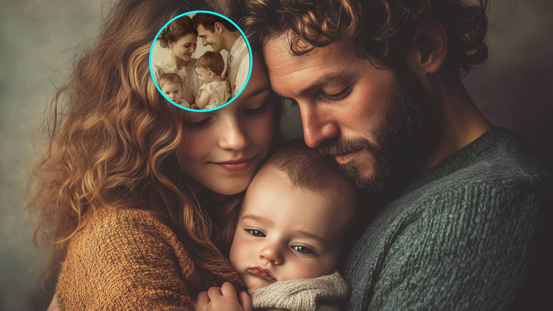 Una pareja con su hijo pequeño