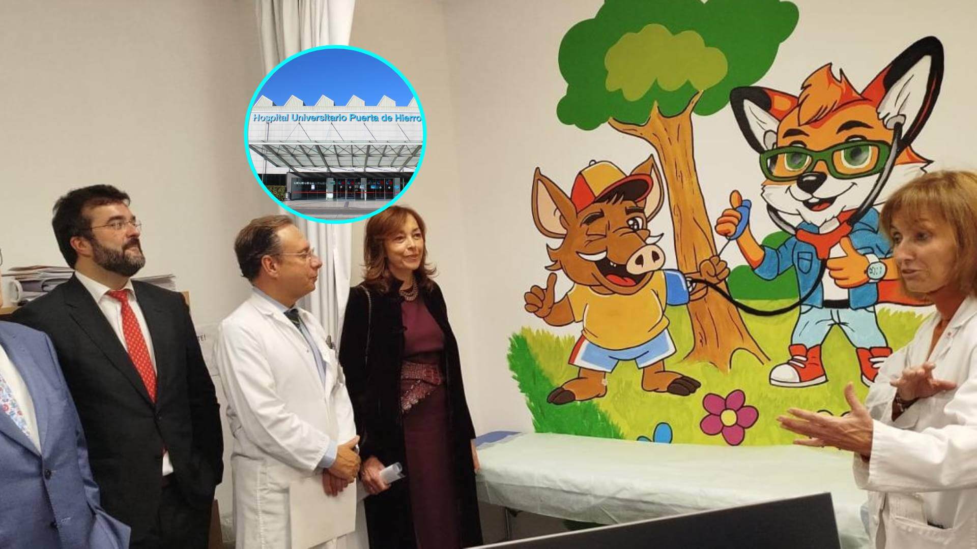 Nueva imagen del área de consultas externas de pediatría del hospital Puerta de Hierro de Madrid