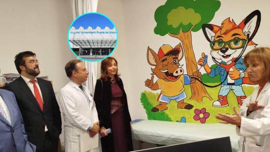 Nueva imagen del área de consultas externas de pediatría del hospital Puerta de Hierro de Madrid