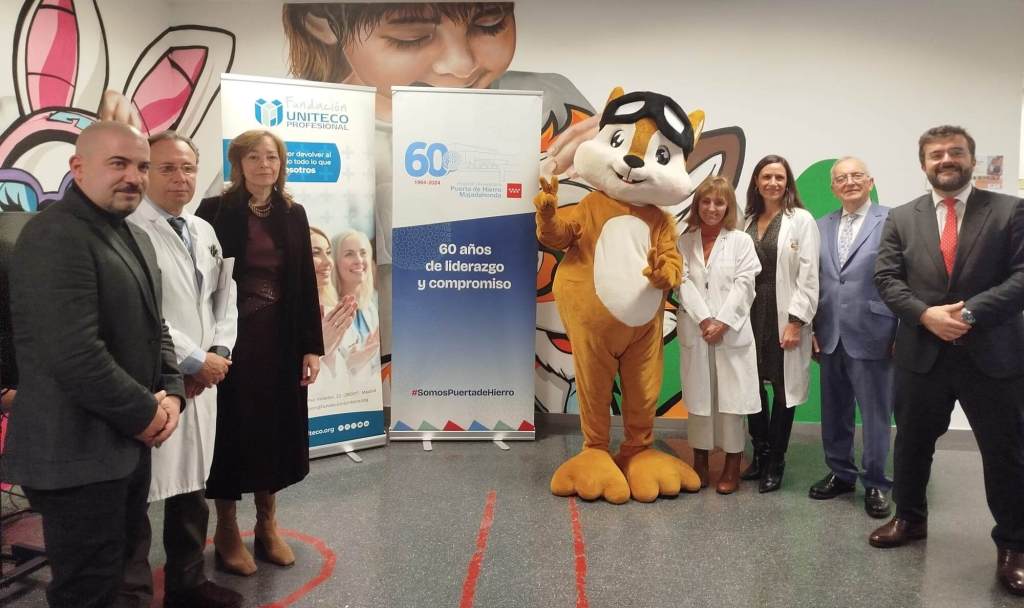 Una de las nuevas mascotas del área de pediatría del Puerta de Hierro