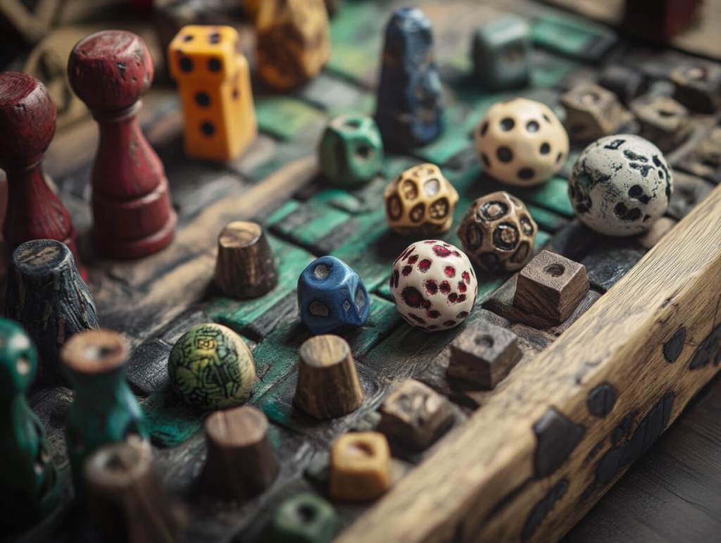 Detalle de un juego de mesa