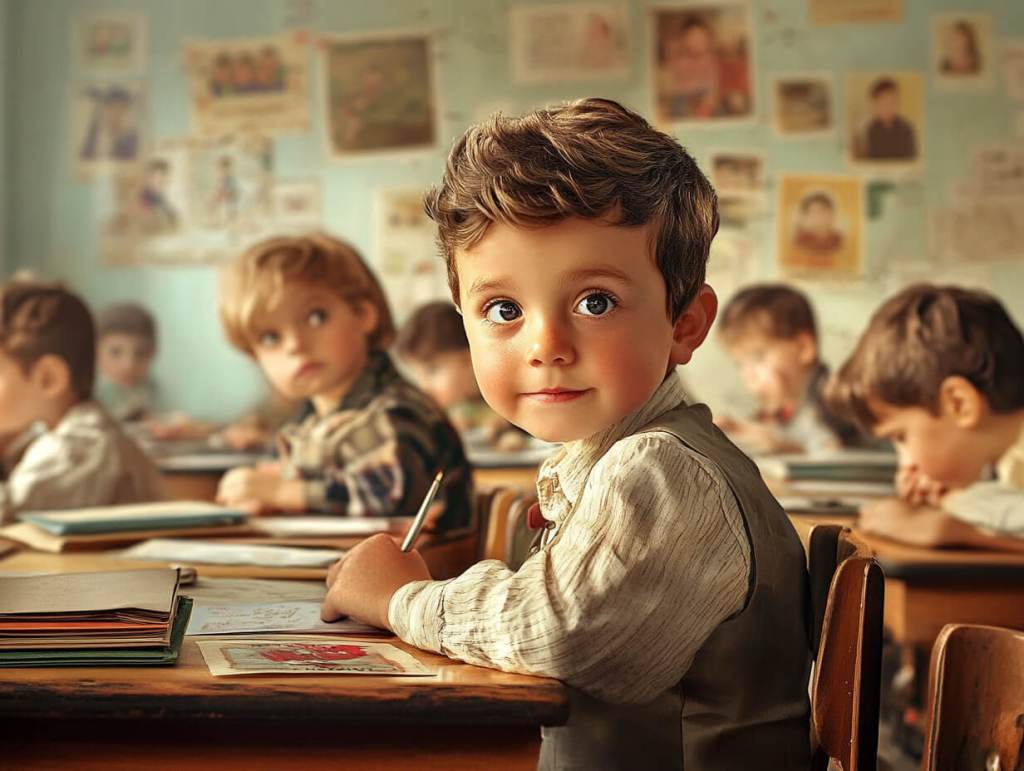 Una clase de inglés en un colegio