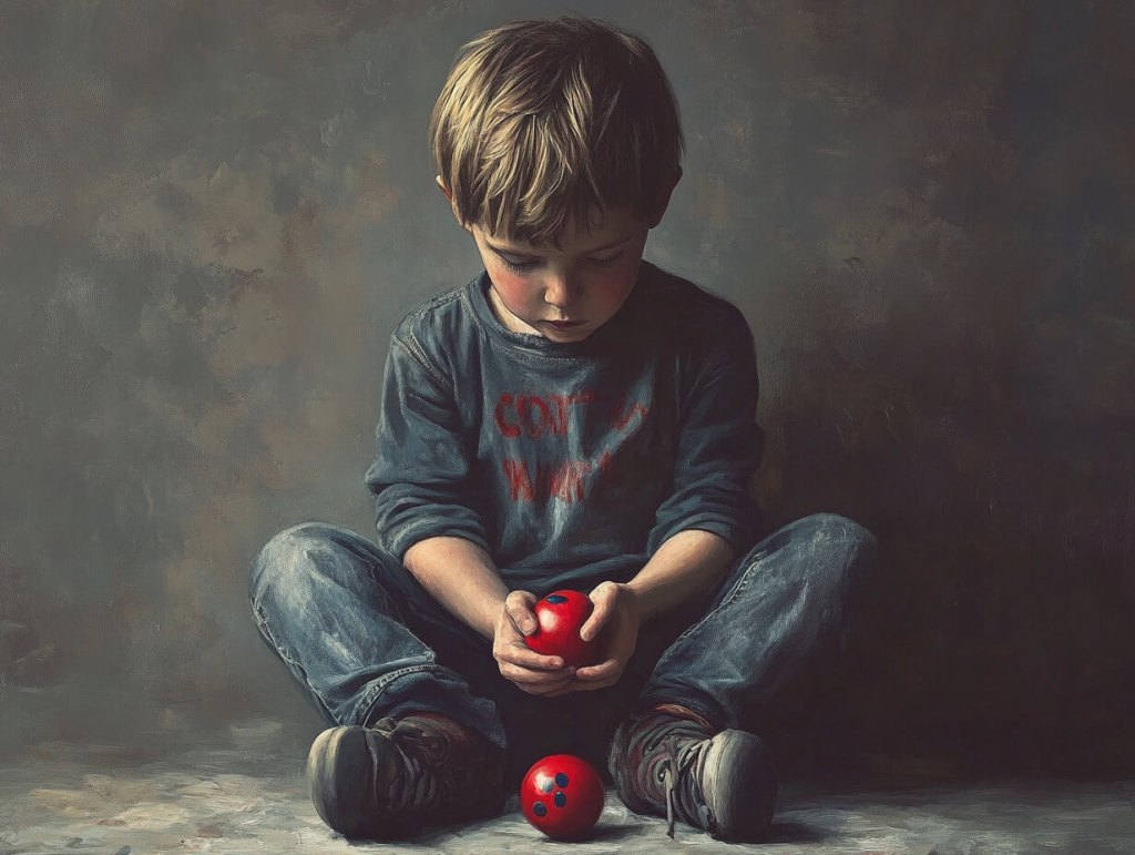 Un niño enfadado porque ha perdido