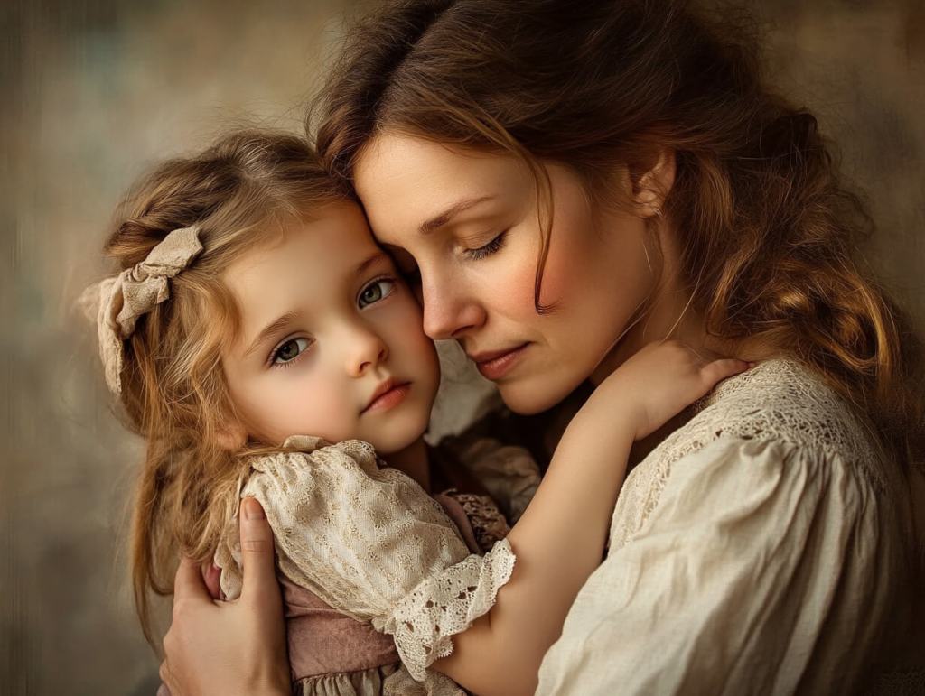 Una madre muestra amor incondicional a su hija