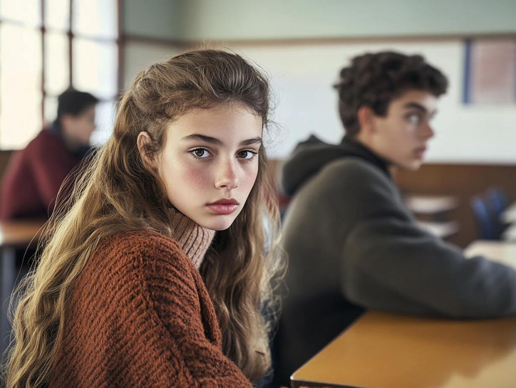 Adolescentes en clase
