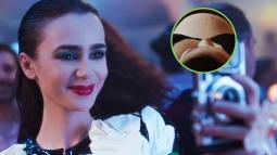 Lily Collins es madre por vientre de alquiler