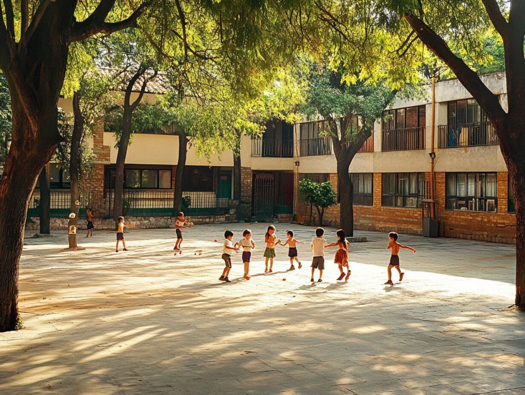Patio de un colegio