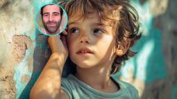 Un niño pequeño, relajado. En detalle, el psicólogo Javier de HAro.