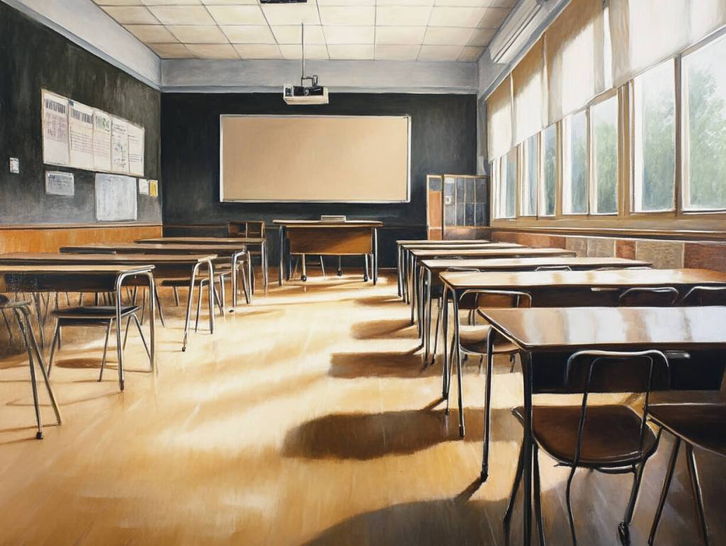 Un colegio vacío