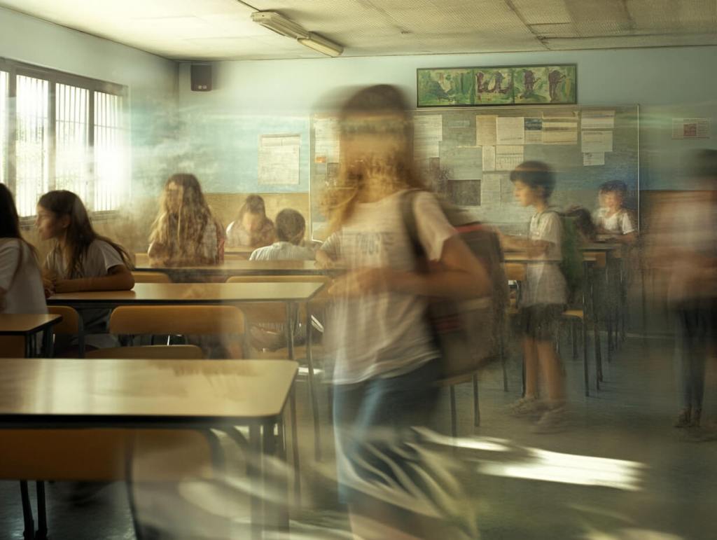 Una clase de un colegio público