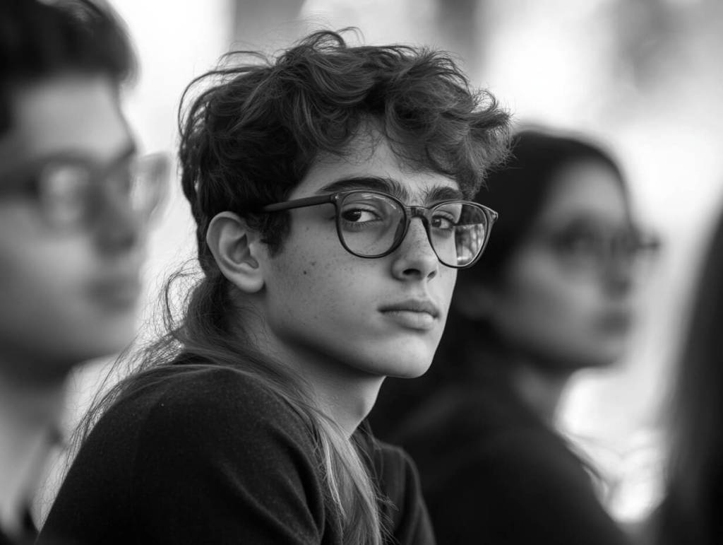 Un adolescente en el instituto