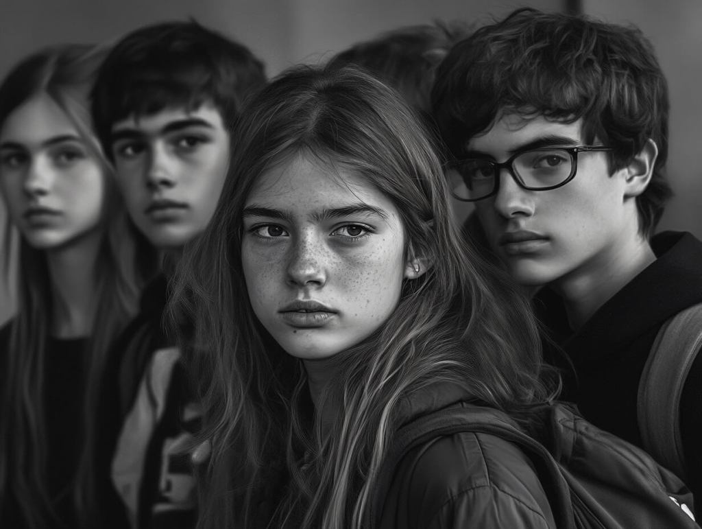 Un grupo de adolescentes