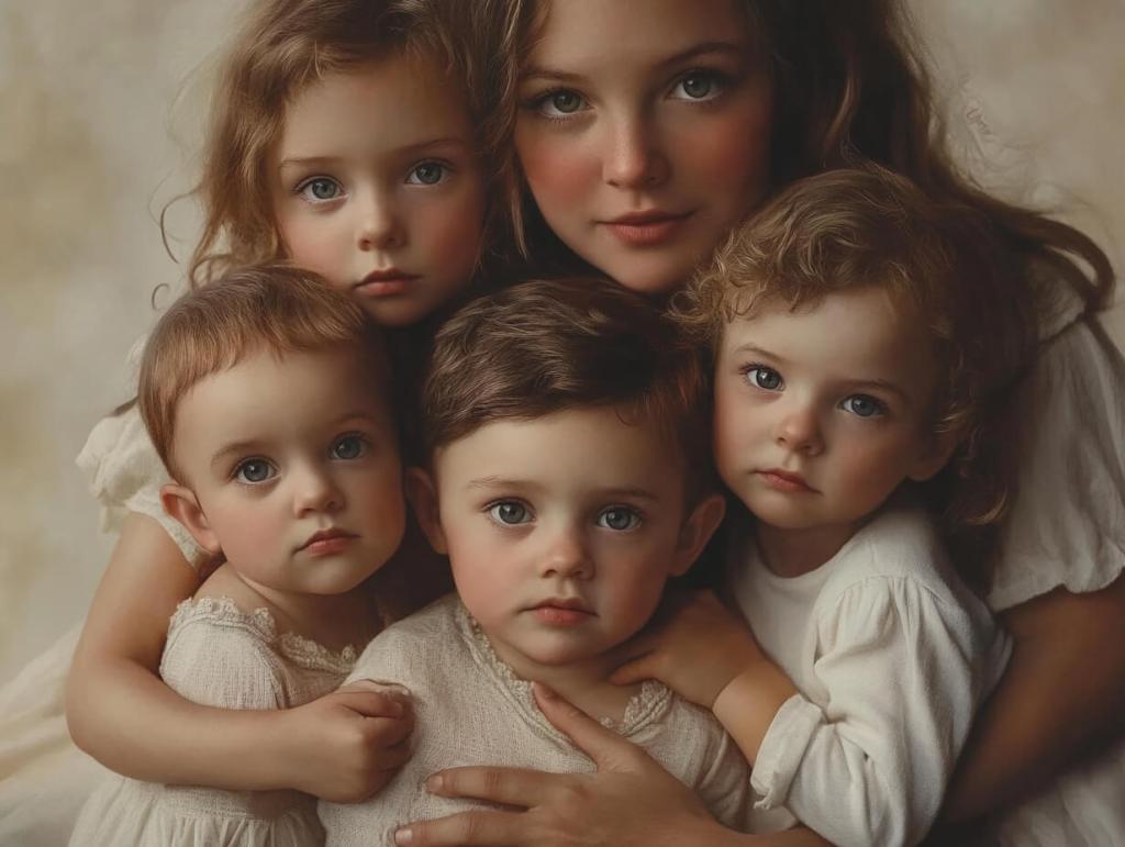 Una familia de hermanos y hermanas