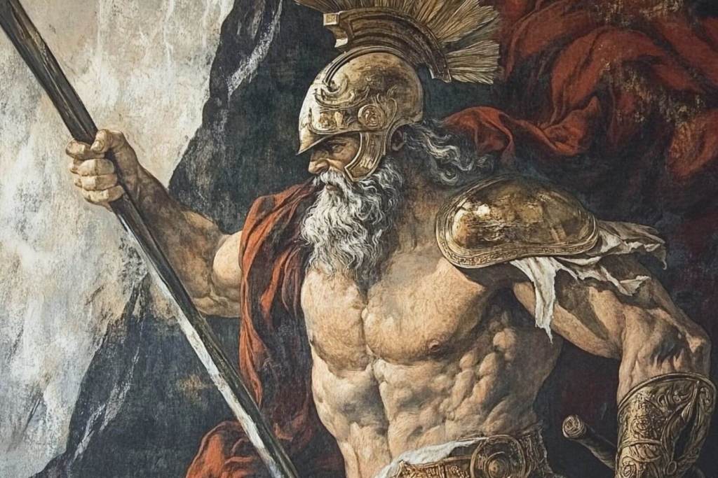 Representación gráfica del dios griego Ares