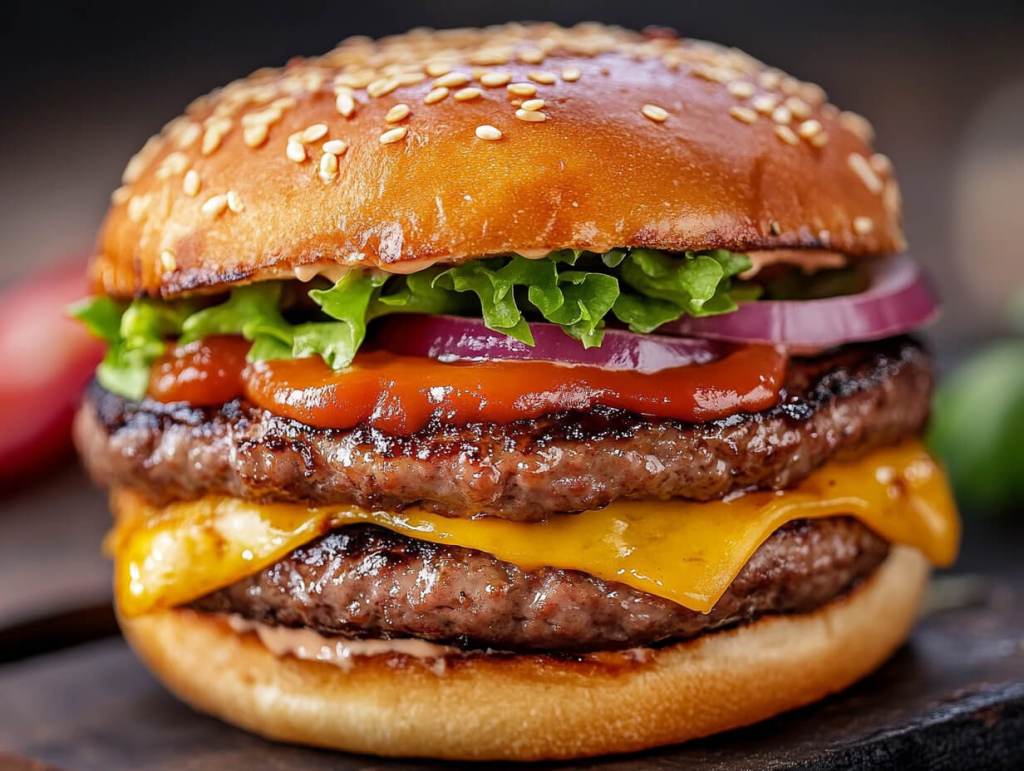 Una hamburguesa