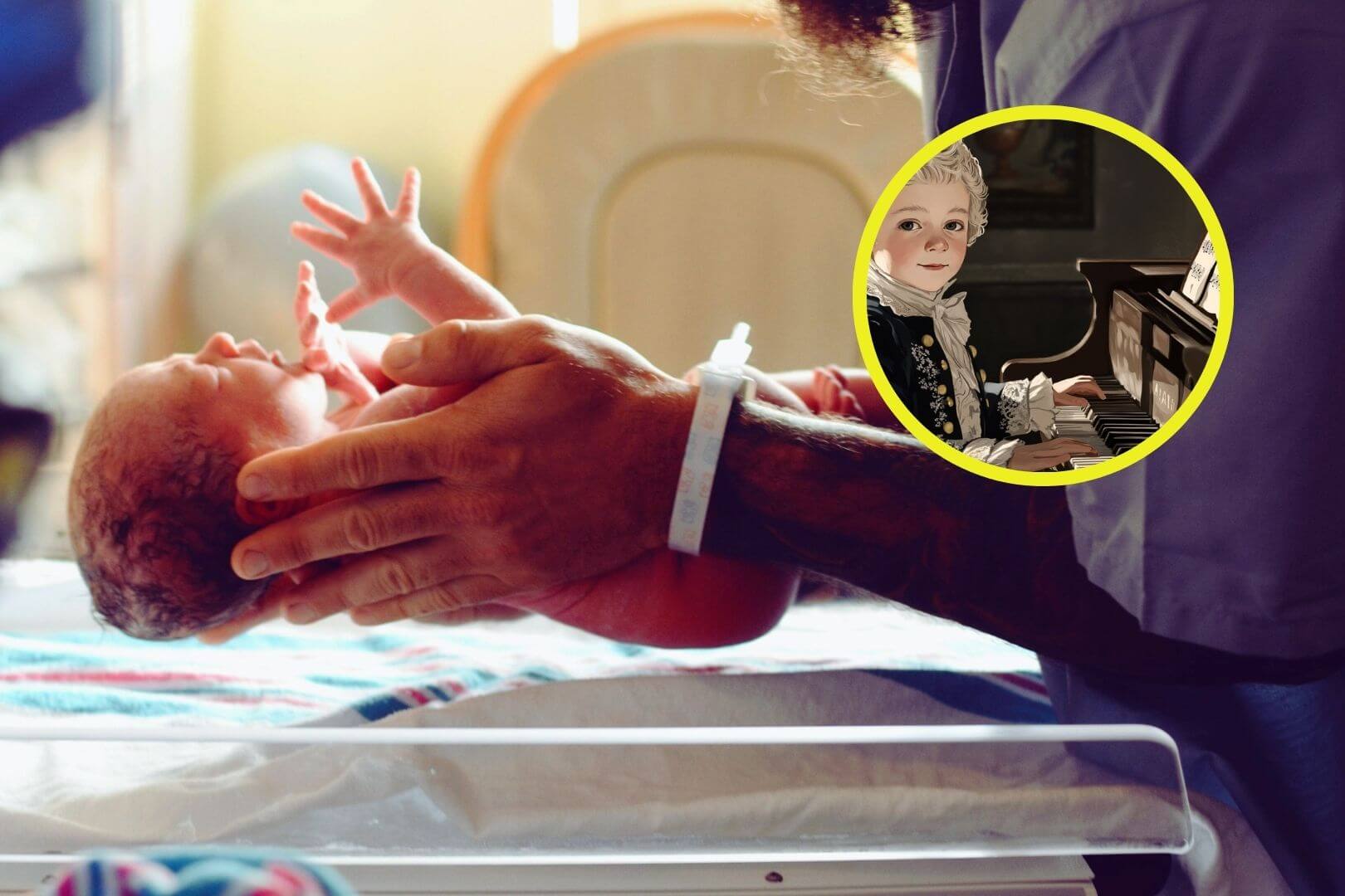 las melodías influyen en el corazón del futuro bebé