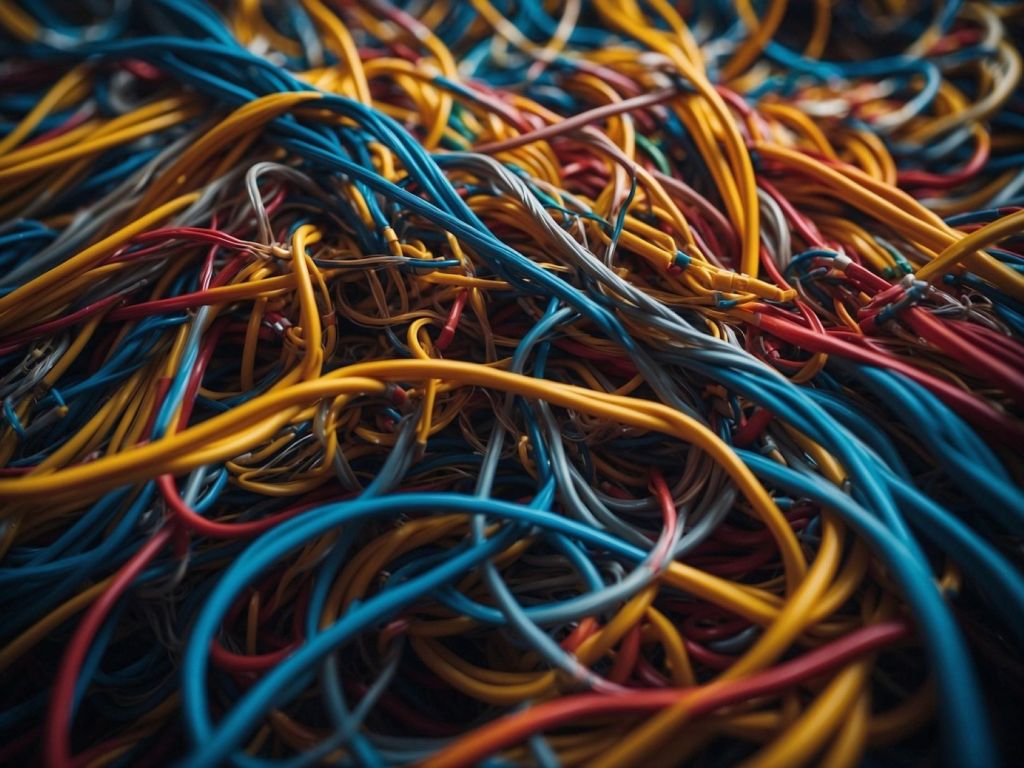 Maraña de cables