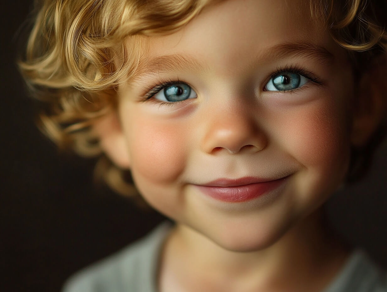 Primer plano de un niño pequeño