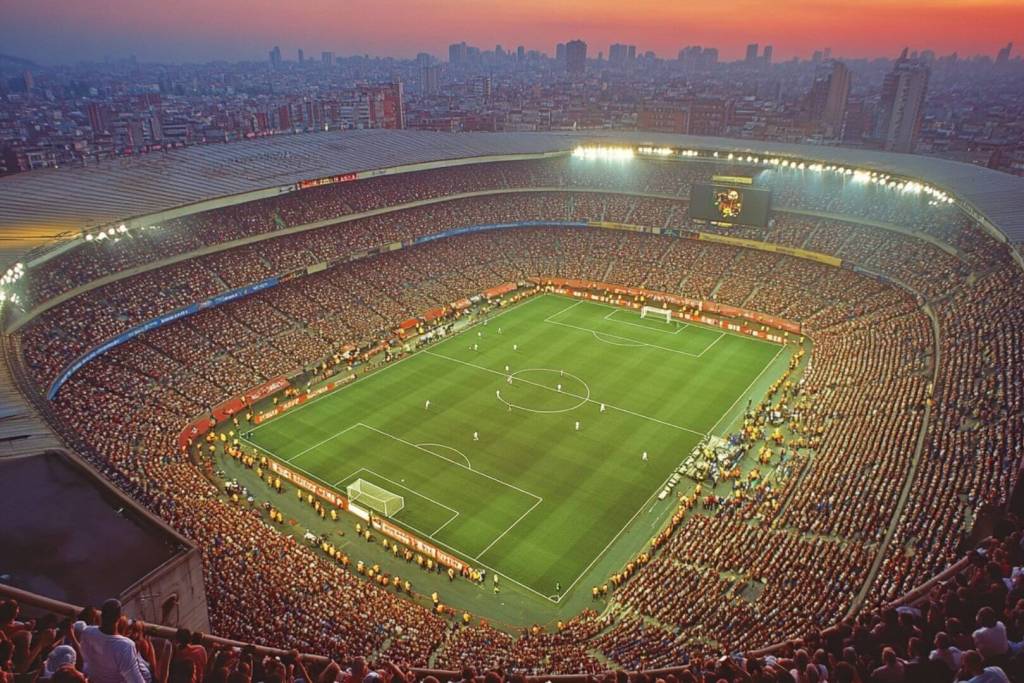 Un estadio de fútbol lleno