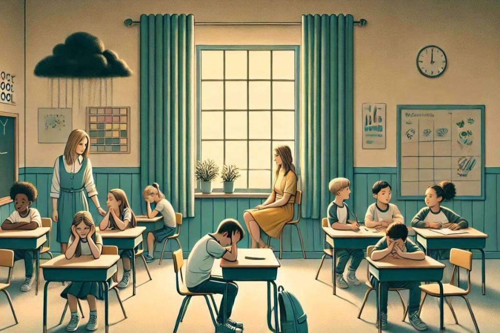 Niños en aula de clase