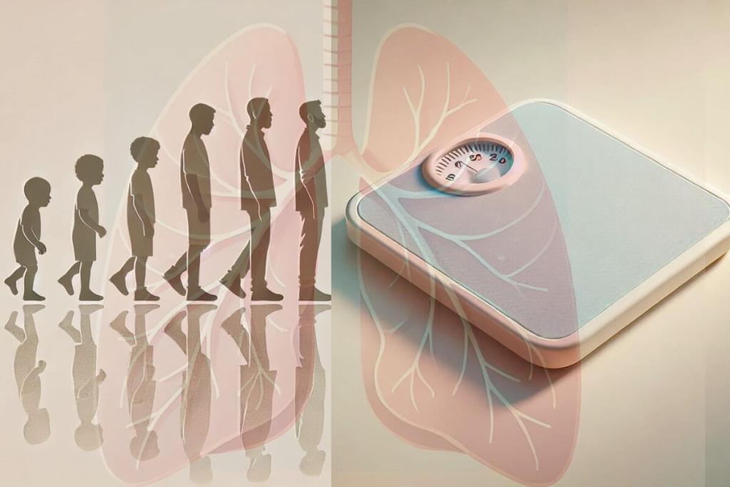 Los pulmones recuerdan el peso, así influye el IMC desde el nacimiento hasta los 24 años