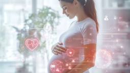 Una mujer embarazada. La imagen ilustra la conexión con la salud de su futuro bebé