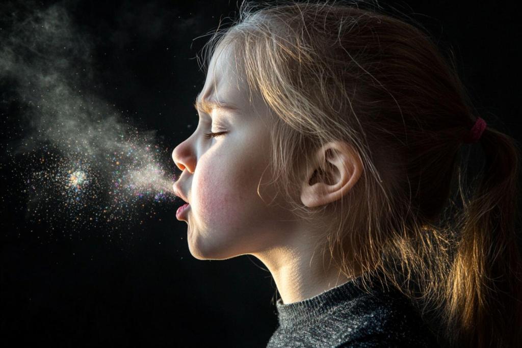 Al toser, los niños expulsan al aire partículas cargadas de virus. Por eso, la higiene de manos y la ventilación son claves para frenar el contagio, según la AEP