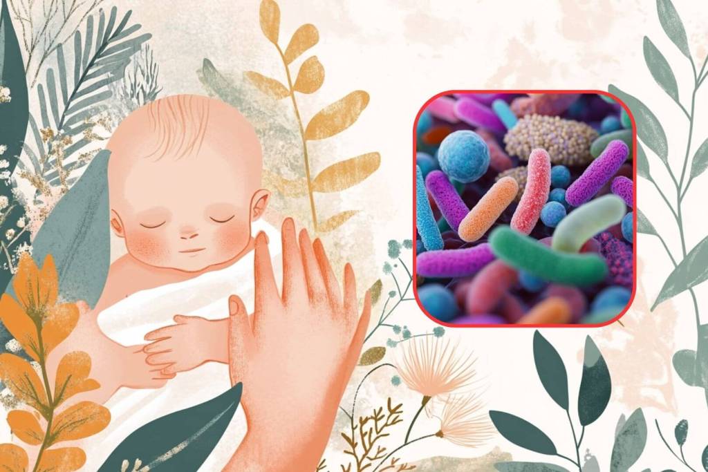 El tipo de parto influye en la microbiota del recién nacido, clave para su salud inmunológica y respiratoria desde los primeros días.