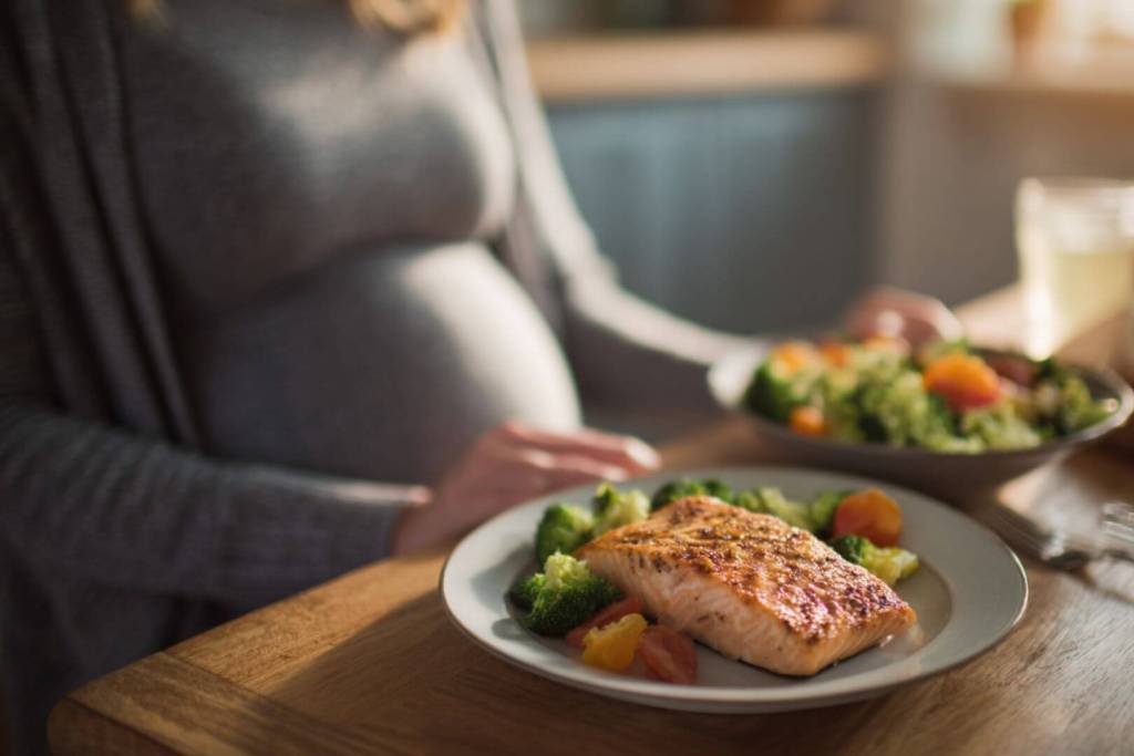 Una alimentación rica en omega 3, verduras y proteína magra durante el embarazo puede influir en el desarrollo cerebral del bebé.