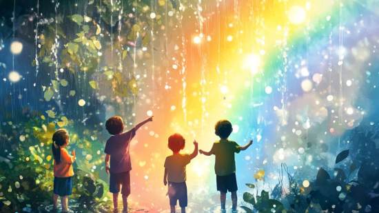La magia del arcoíris vista a través de los ojos de los niños: curiosidad, asombro y preguntas que merecen respuestas claras.