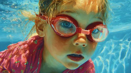 Elegir un bañador de color brillante no es solo cuestión de estilo: puede ayudarte a localizar antes a tu hijo en el agua.