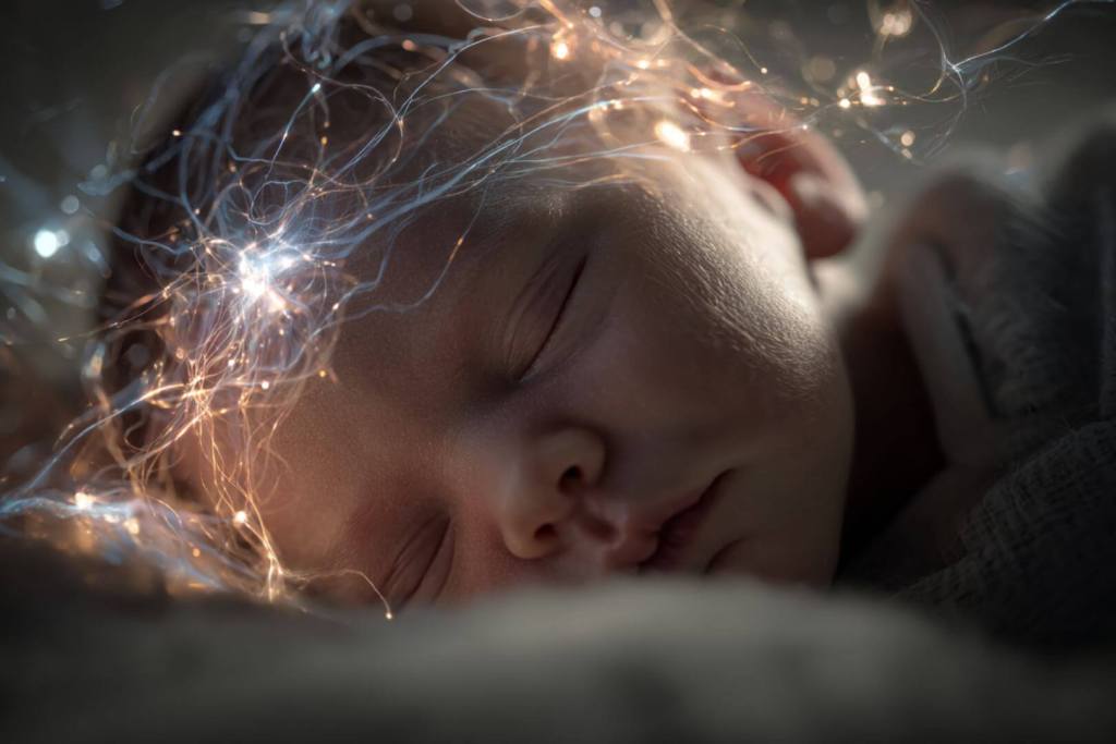 Mientras duerme, su cerebro trabaja sin parar: los niveles de una proteína cerebral clave alcanzan su máximo en los primeros días de vida