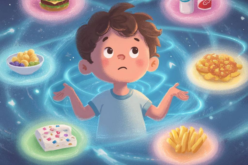 Los alimentos ultraprocesados como refrescos, cereales azucarados o snacks salados rodean cada vez más el entorno de los niños pequeños.