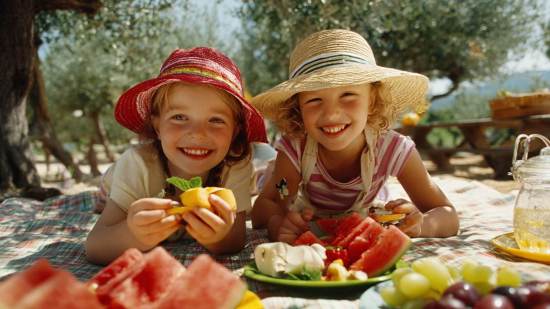 La fruta de temporada, como la sandía o el melón, es una forma deliciosa y natural de mantener a los niños hidratados durante el verano.