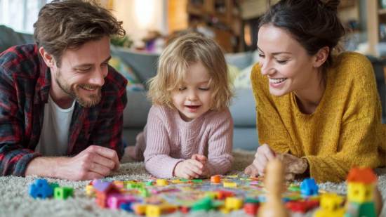 Jugar en familia: los juegos de mesa estimulan el aprendizaje y refuerzan el vínculo afectivo desde los 2 años.