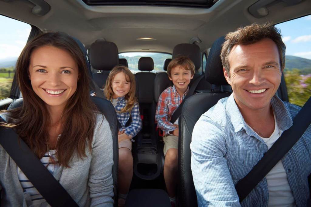 El coche convertido en un espacio para la imaginación: viaje seguro y conversación en familia.